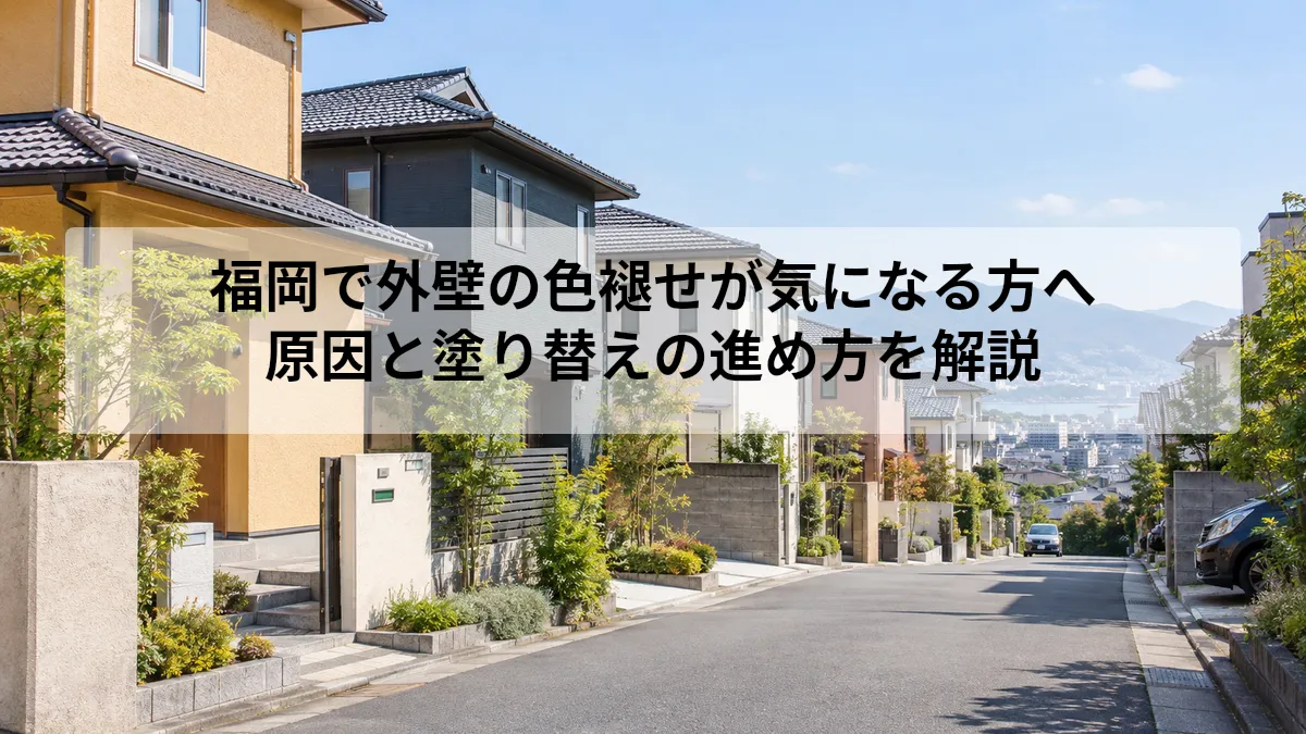 福岡 外壁 色褪せ