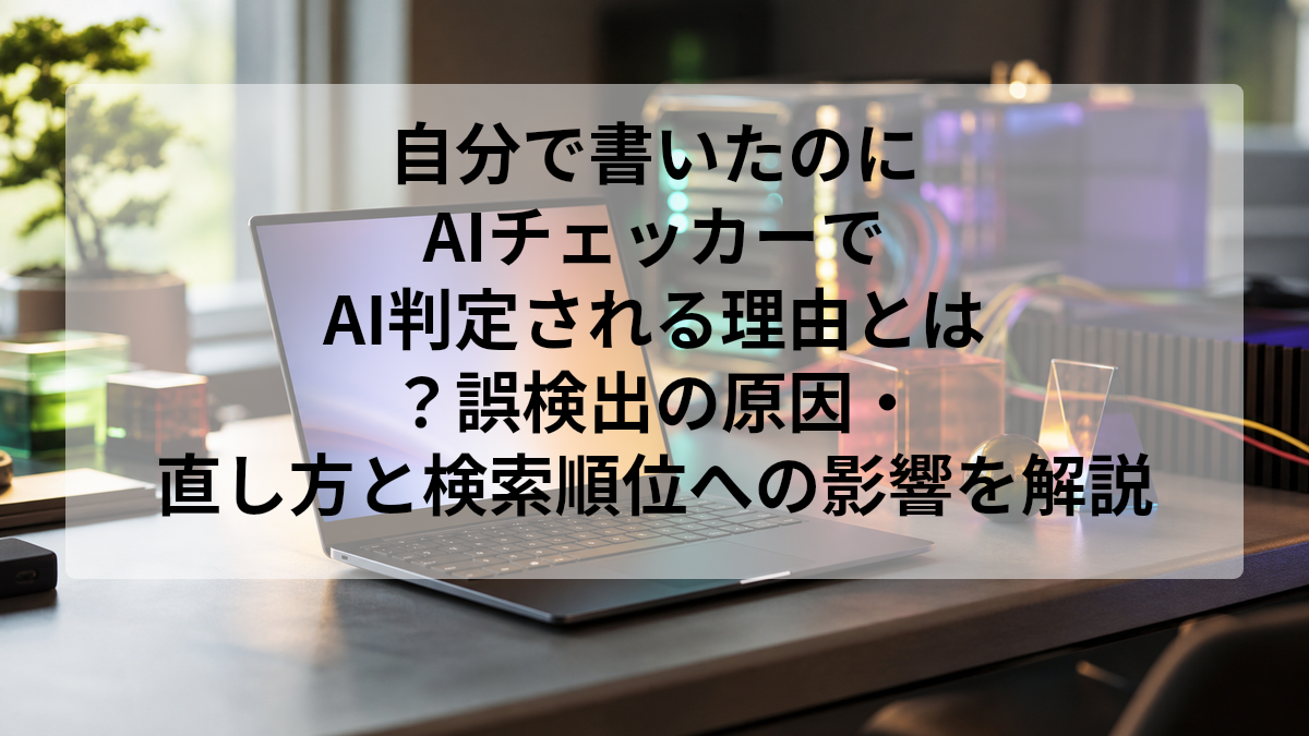 AIチェッカー 自分で書いたのに