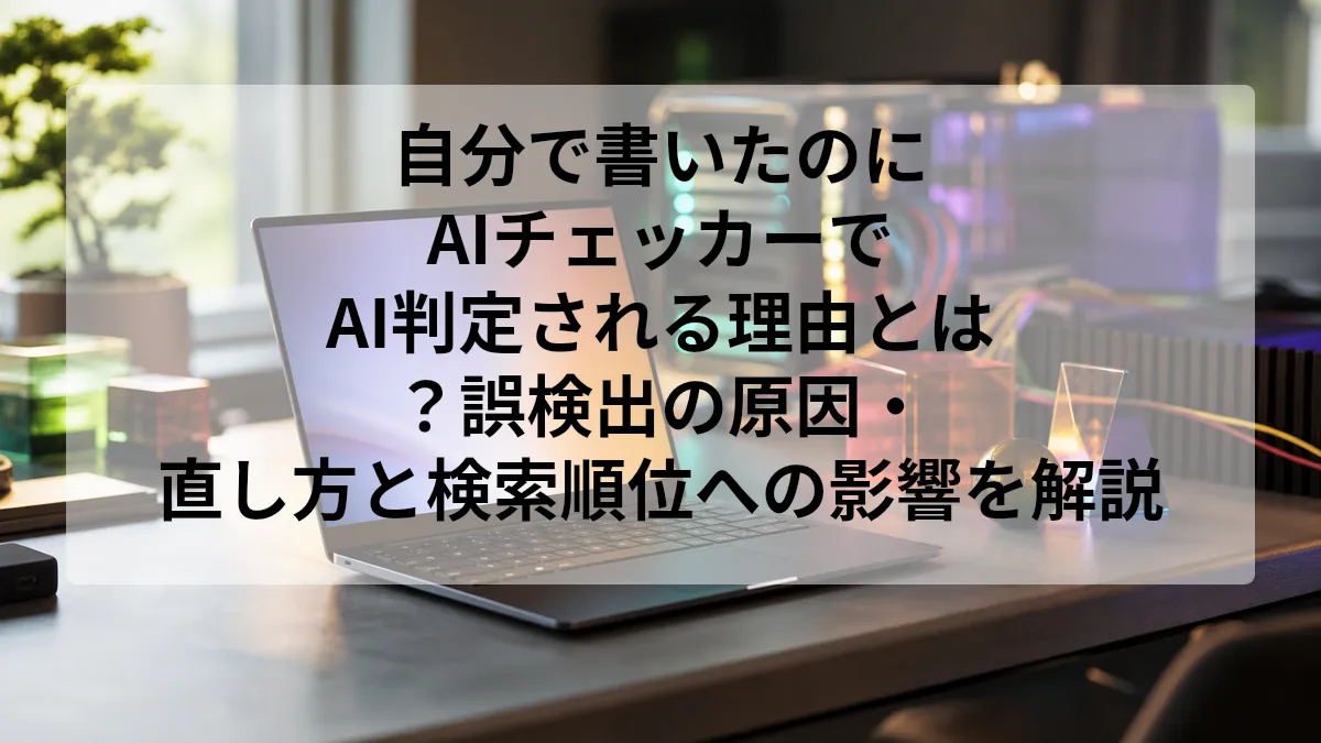 AIチェッカー 自分で書いたのに
