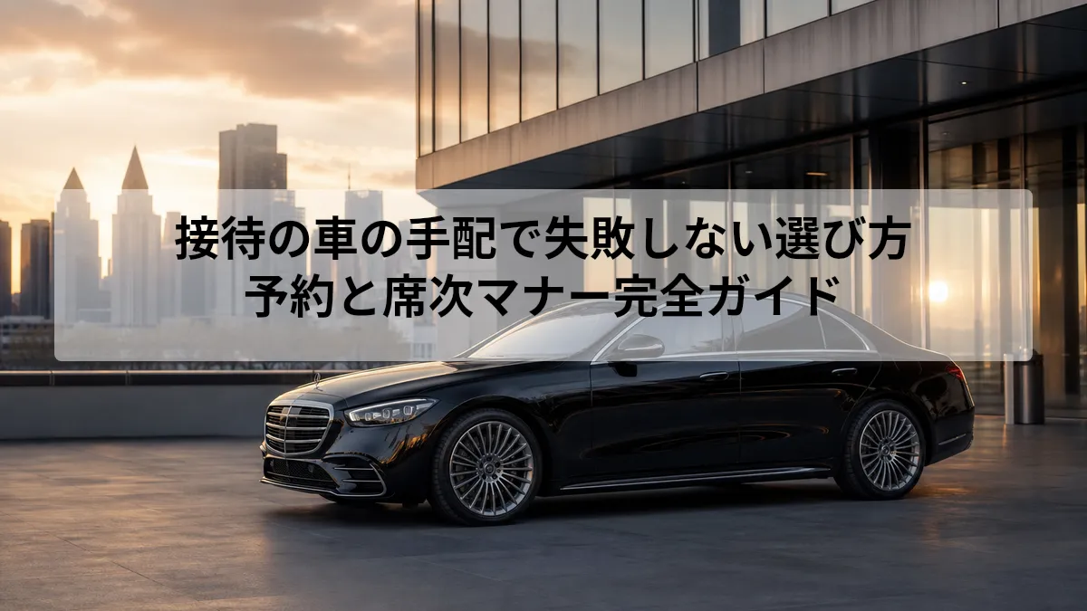 接待の車の手配で失敗しない選び方｜予約と席次マナー完全ガイド