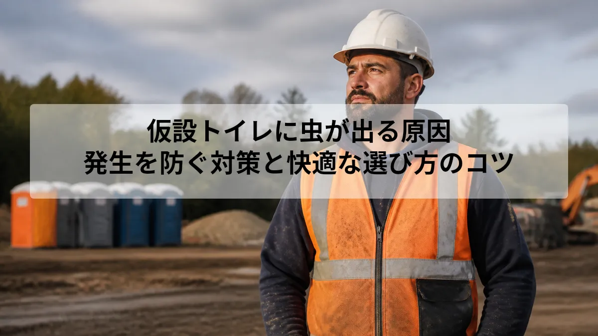 仮設トイレ 虫 原因