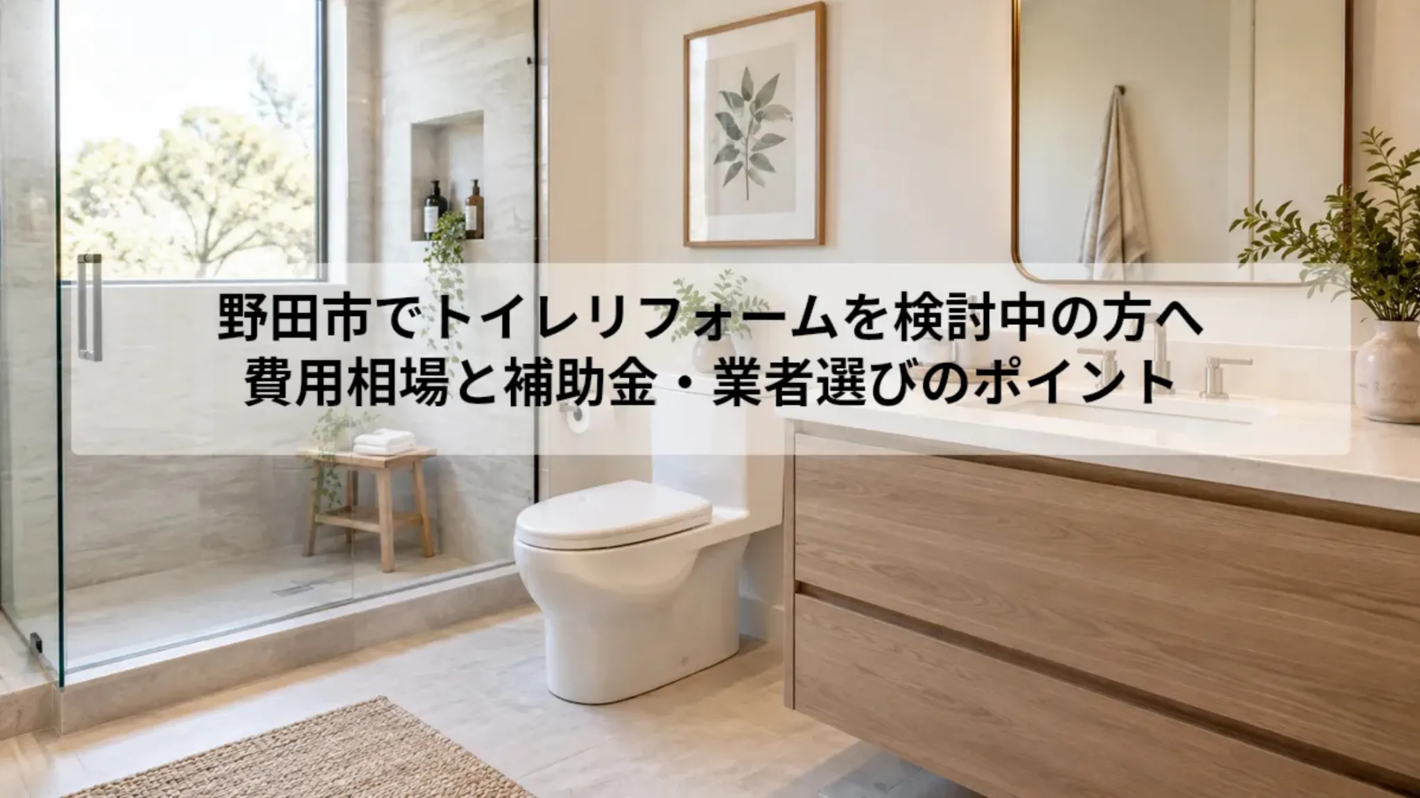 野田市 トイレ リフォーム