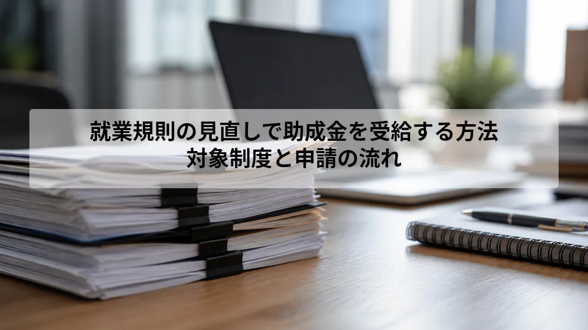 就業規則 見直し 助成金