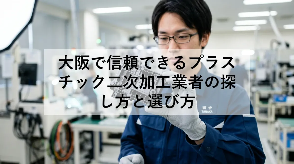 大阪で信頼できるプラスチック二次加工業者の探し方と選び方
