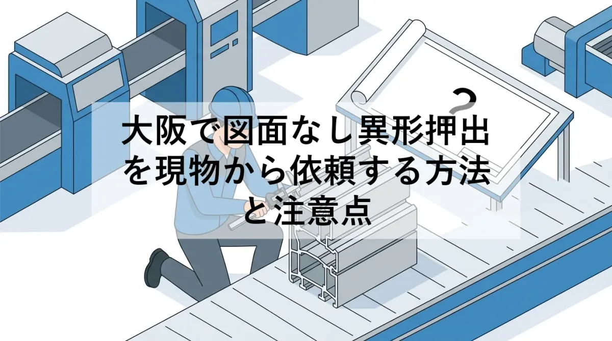 大阪で図面なし異形押出を現物から依頼する方法と注意点