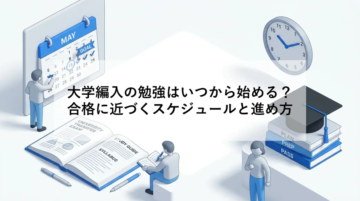 大学編入の勉強はいつから始める?|合格に近づくスケジュールと進め方
