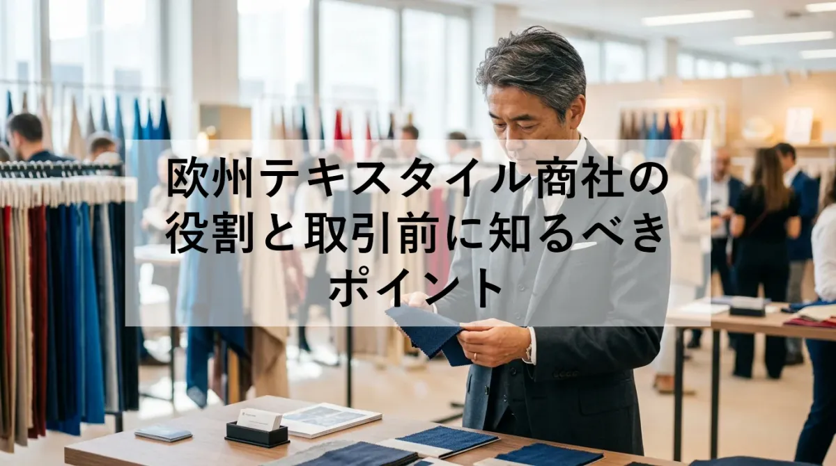欧州テキスタイル商社の役割と取引前に知るべきポイント