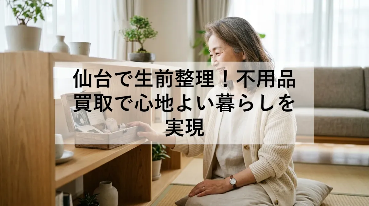 仙台で生前整理！不用品買取で心地よい暮らしを実現