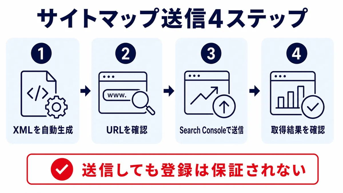 サイトマップをSearch Consoleへ送信する4ステップ