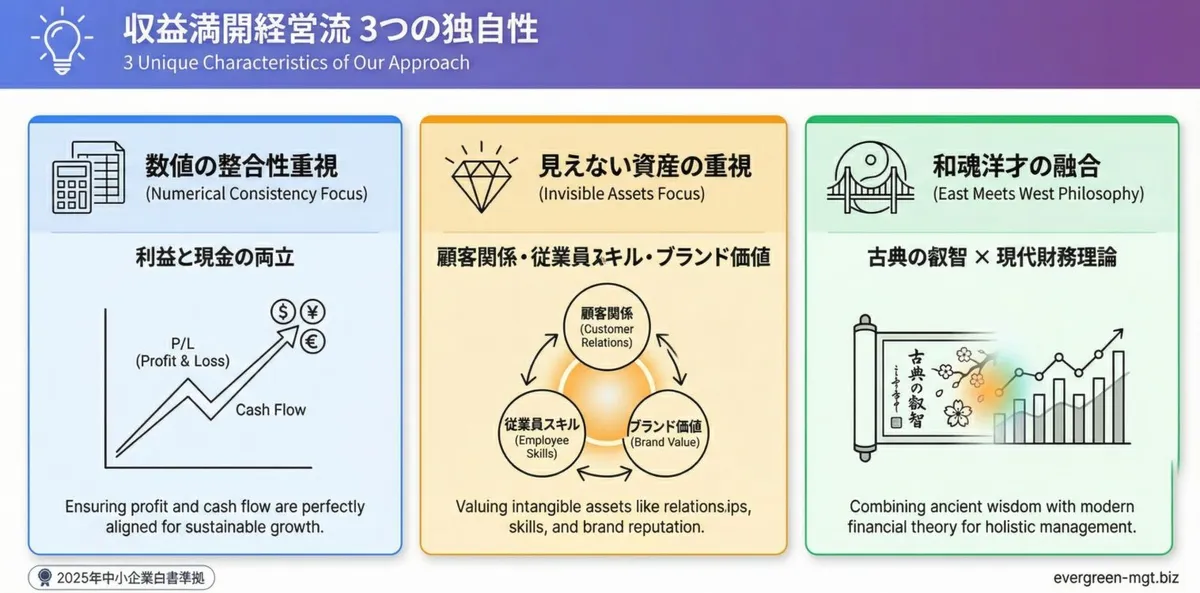 3つの独自性ビジュアル比較図