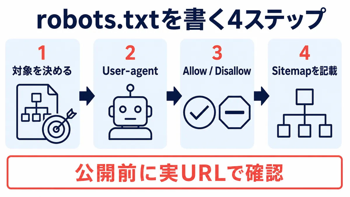 robots.txtを書く4ステップ