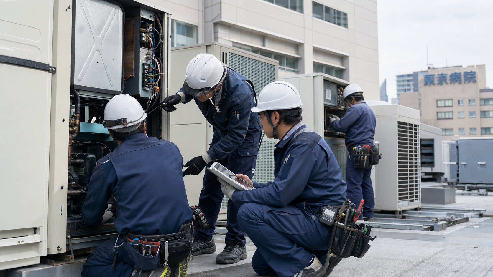 東京 病院 空調設備 メンテナンス