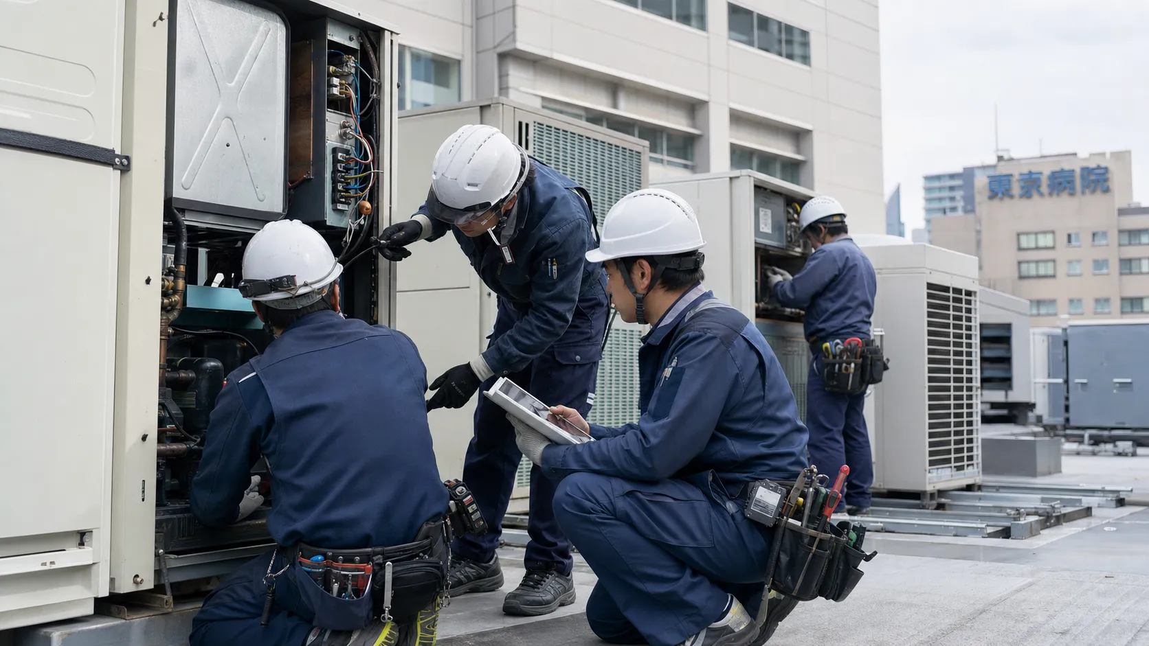 東京 病院 空調設備 メンテナンス