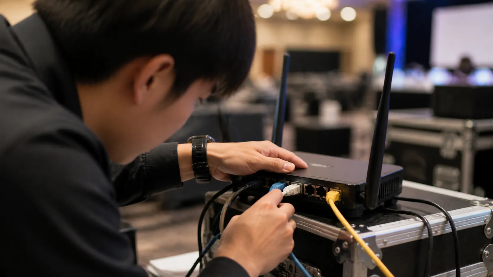 イベント WiFi 繋がらない