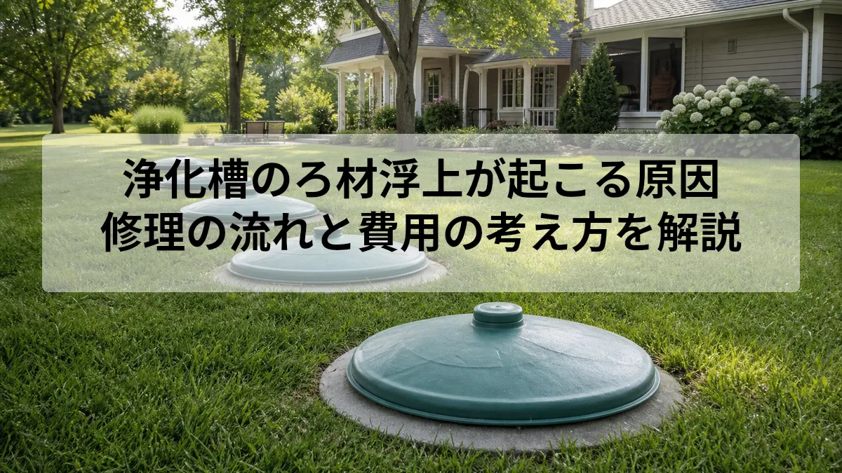 浄化槽 ろ材浮上