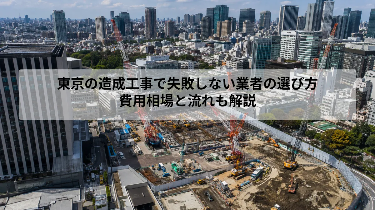 東京 造成工事 業者 選び方