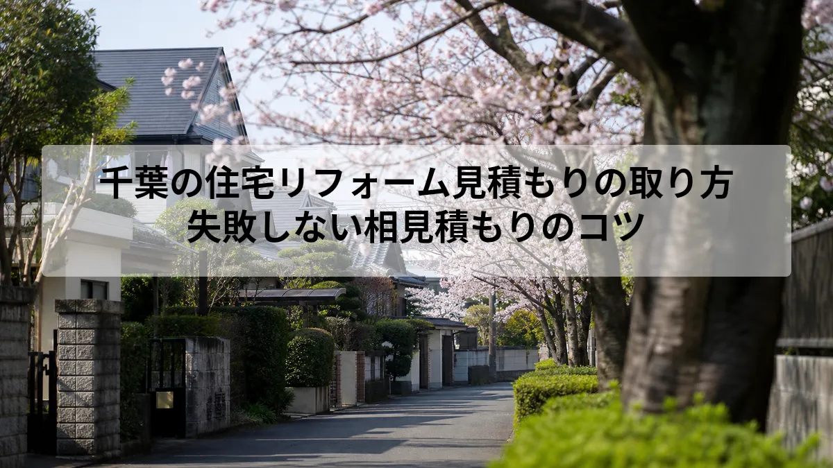 千葉 住宅 リフォーム 見積もり