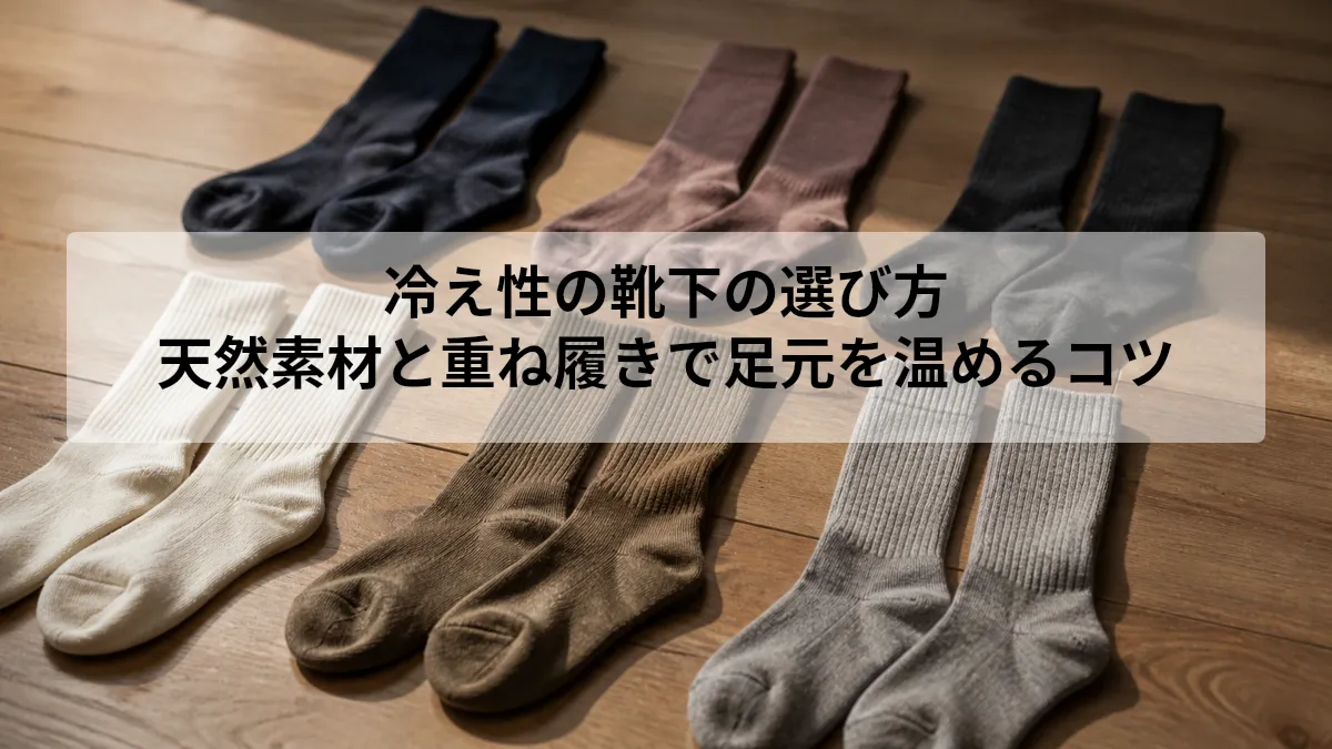 冷え性 靴下 選び方