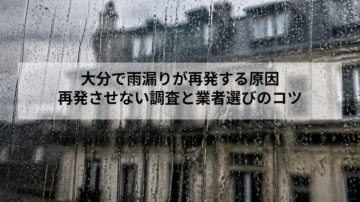 大分 雨漏り 再発