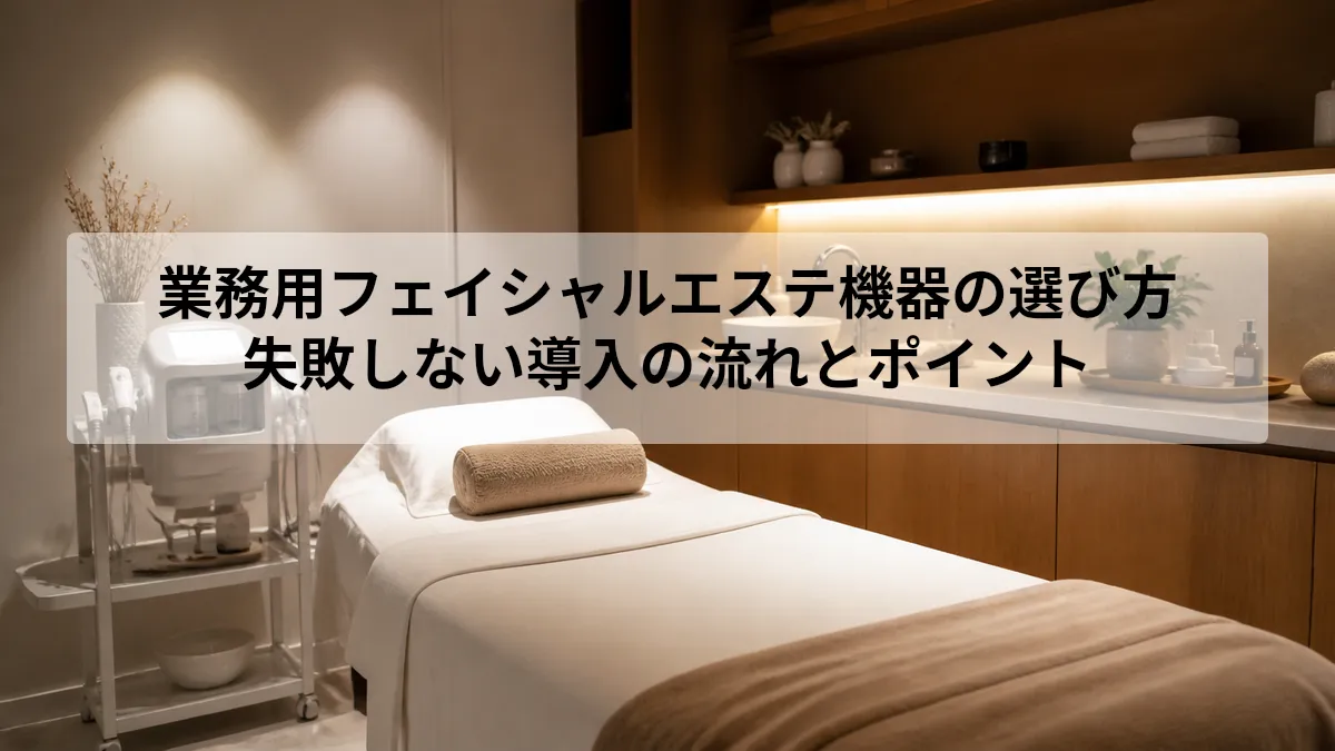 フェイシャルエステ機器 業務用