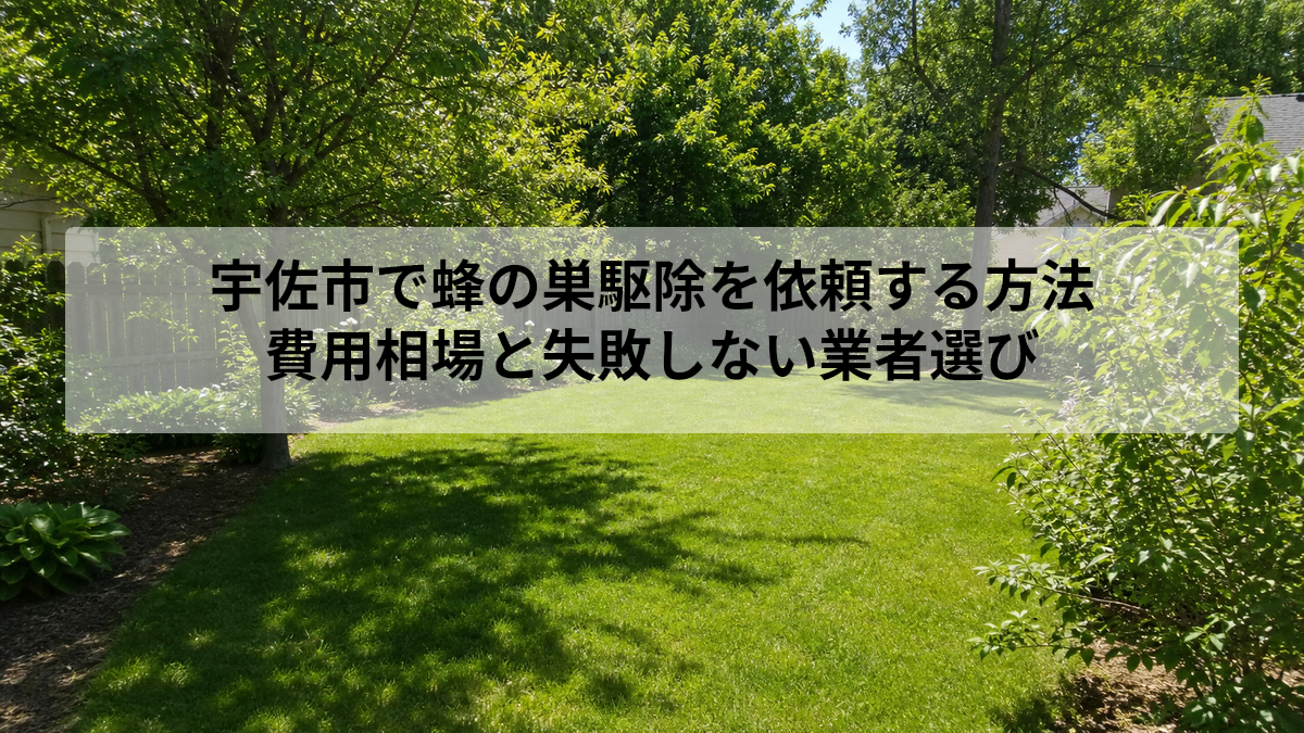 宇佐市 蜂の巣 駆除 依頼