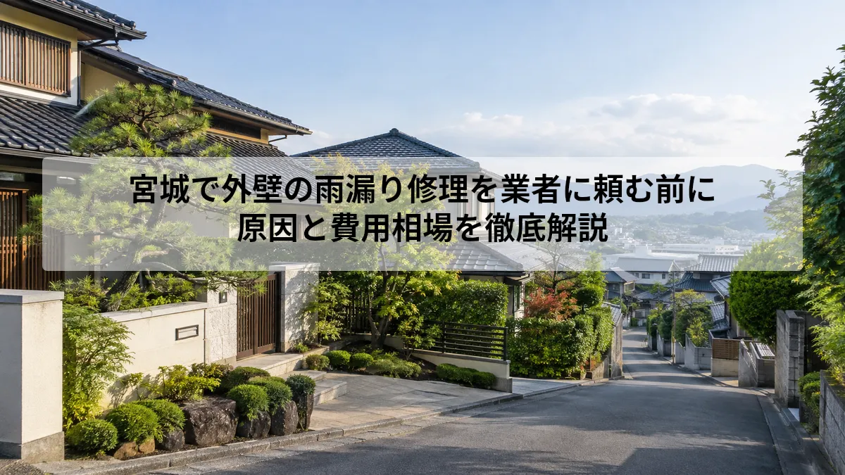 宮城 外壁 雨漏り 修理
