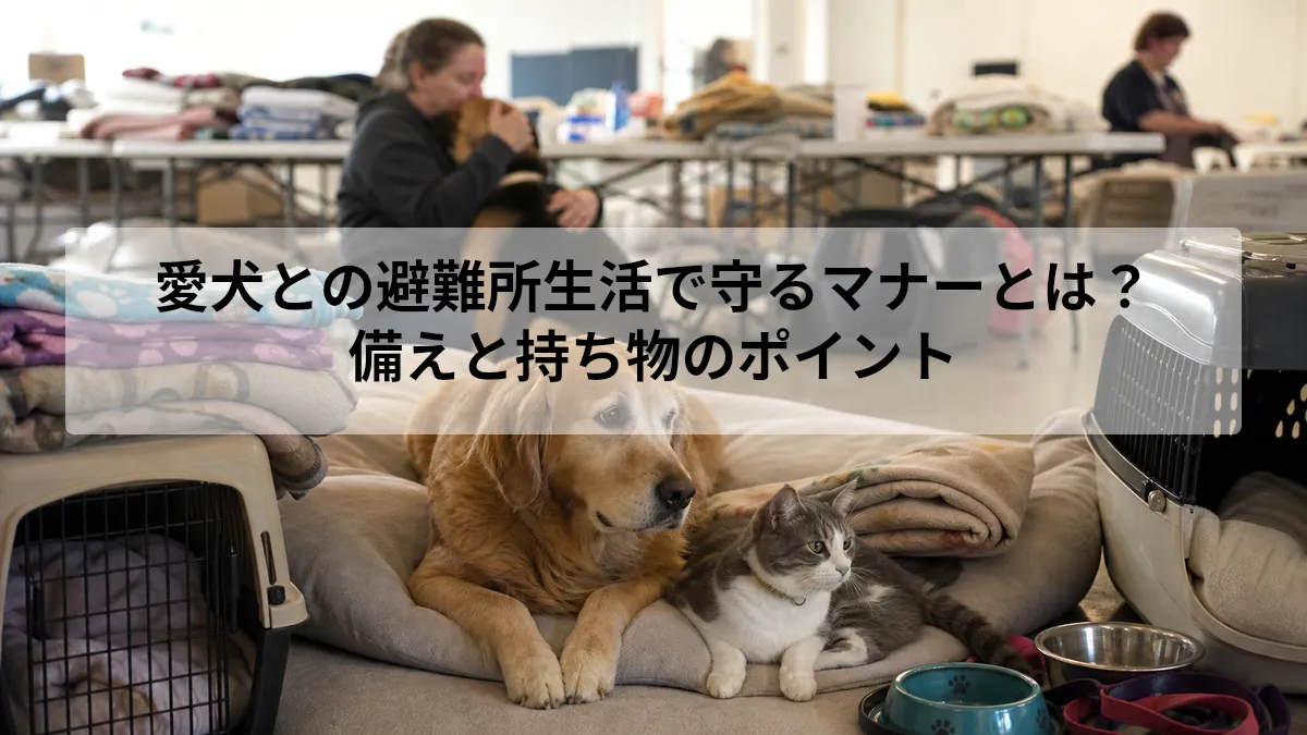 愛犬との避難所生活で守るマナーとは？｜備えと持ち物のポイント