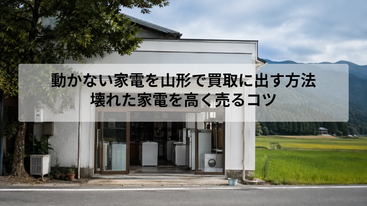 壊れた家電 動かない 買取 山形