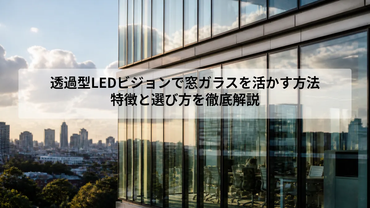 透過型 LEDビジョン 窓ガラス