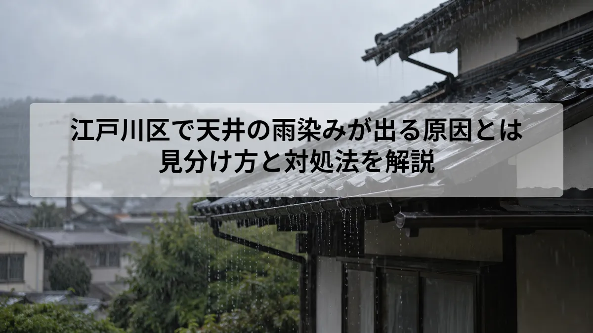 江戸川区 天井 雨染み 原因