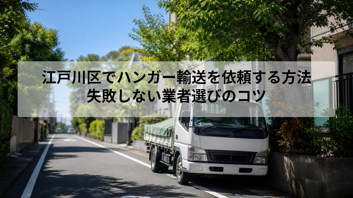 江戸川区 ハンガー輸送 依頼