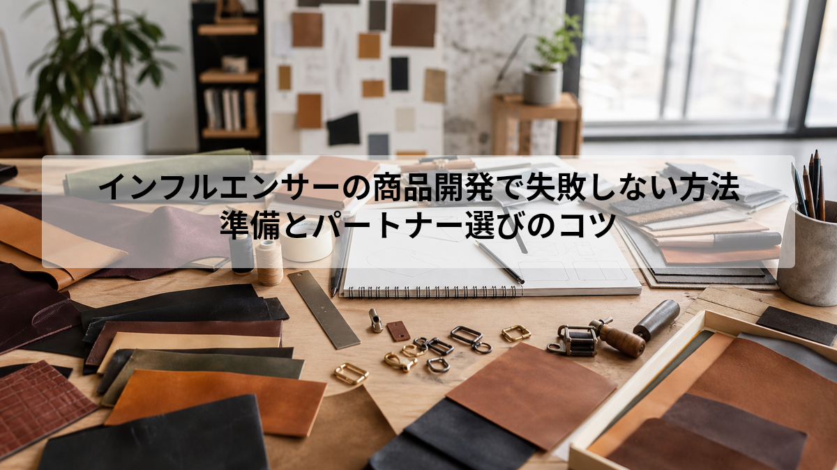 インフルエンサーの商品開発で失敗しない方法｜準備とパートナー選びのコツ
