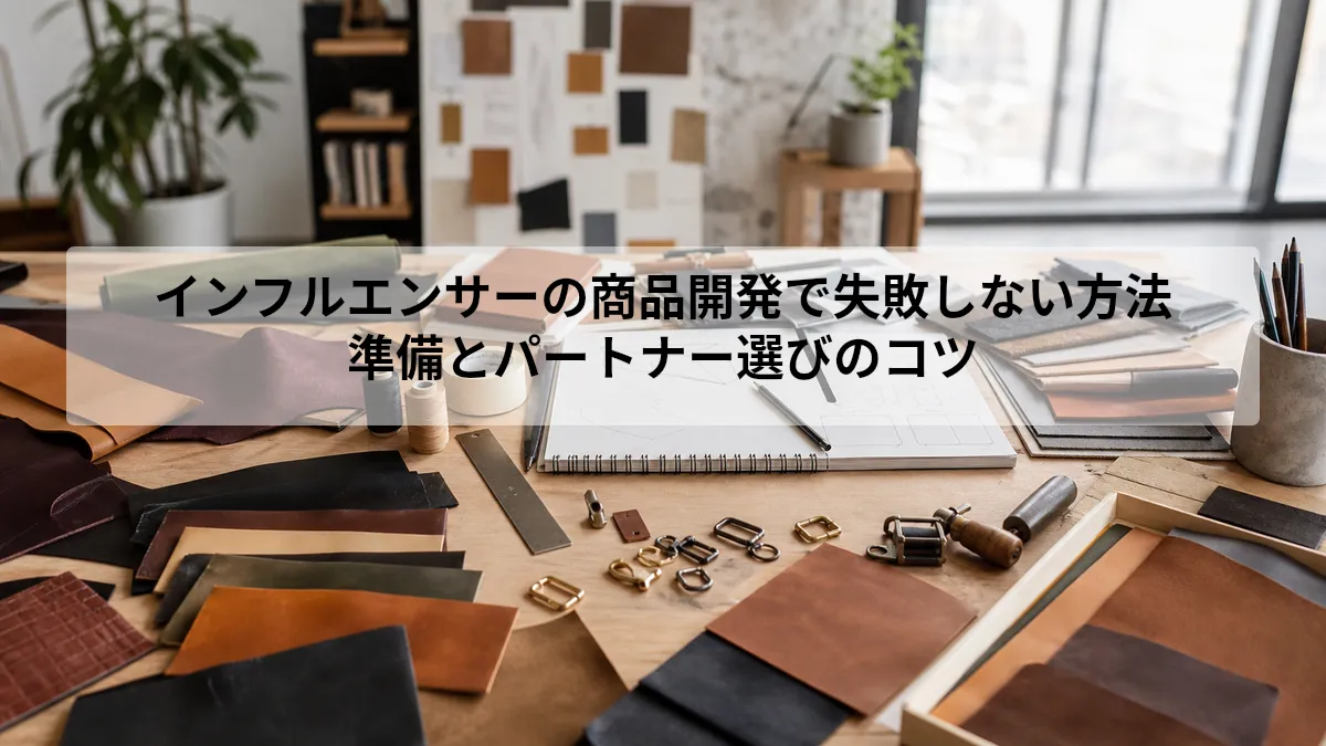インフルエンサーの商品開発で失敗しない方法｜準備とパートナー選びのコツ