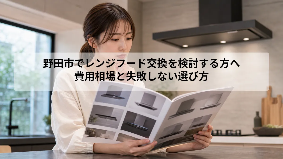 野田市 レンジフード 交換