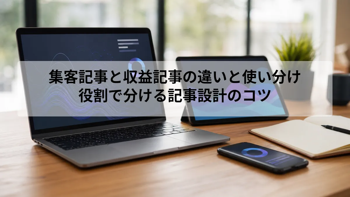 集客記事と収益記事の違い