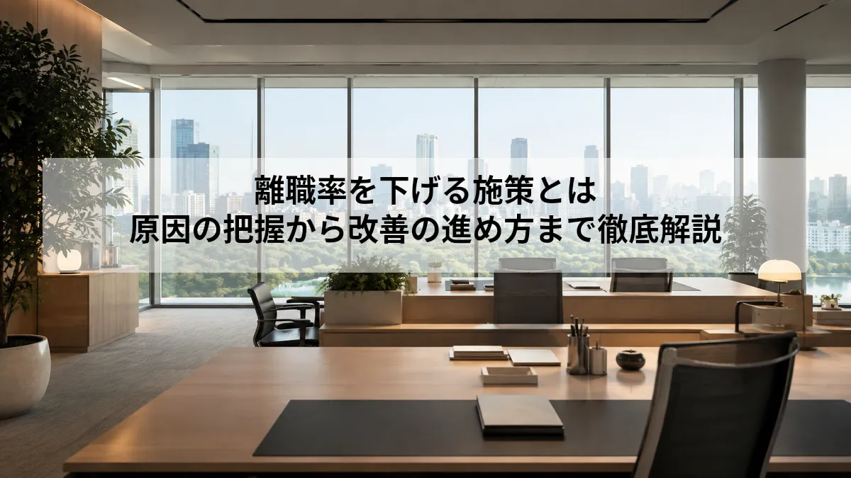 離職率 下げる 施策