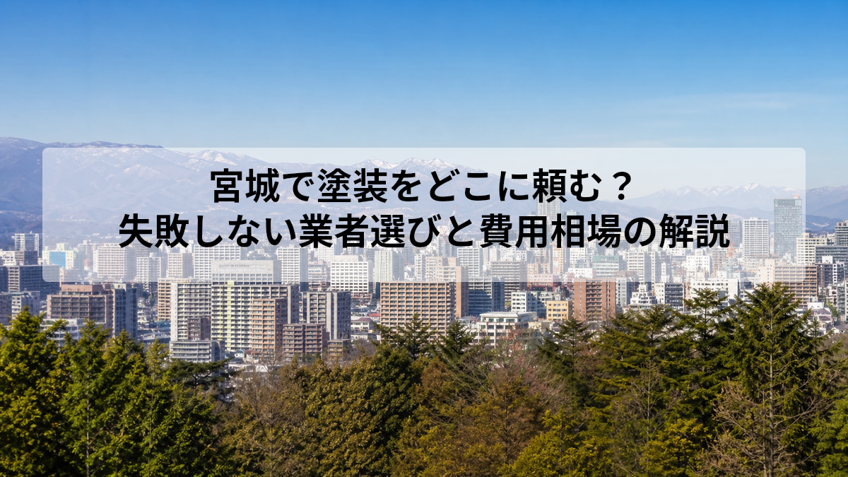 宮城 塗装 どこに頼む