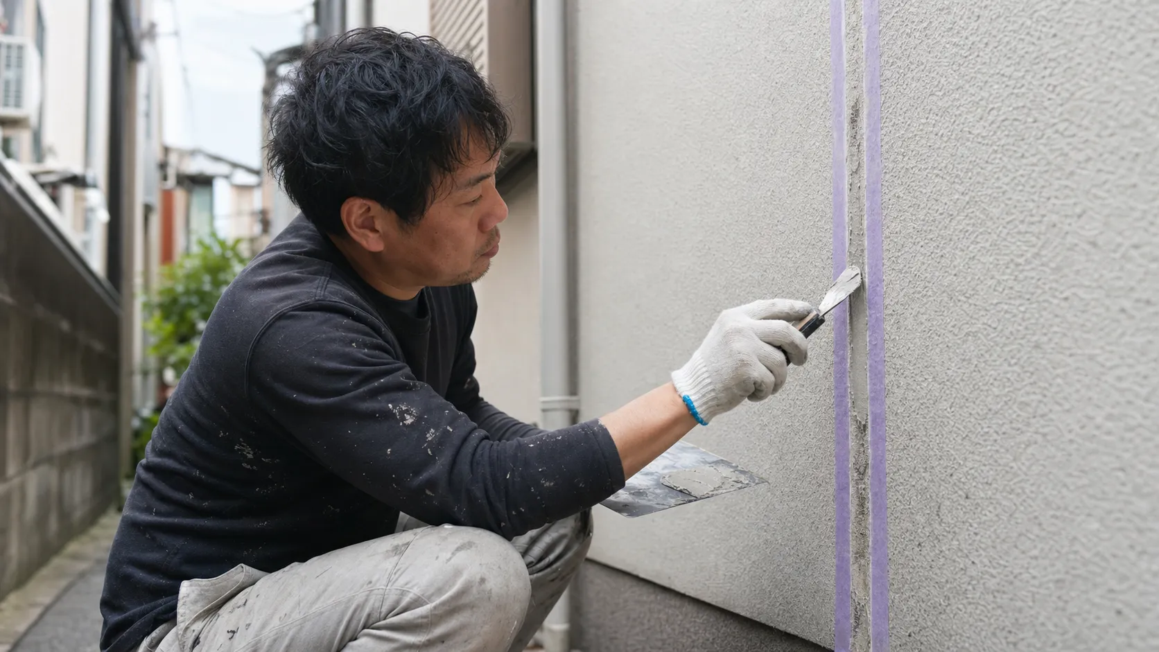 中野区 外壁 ひび割れ 業者