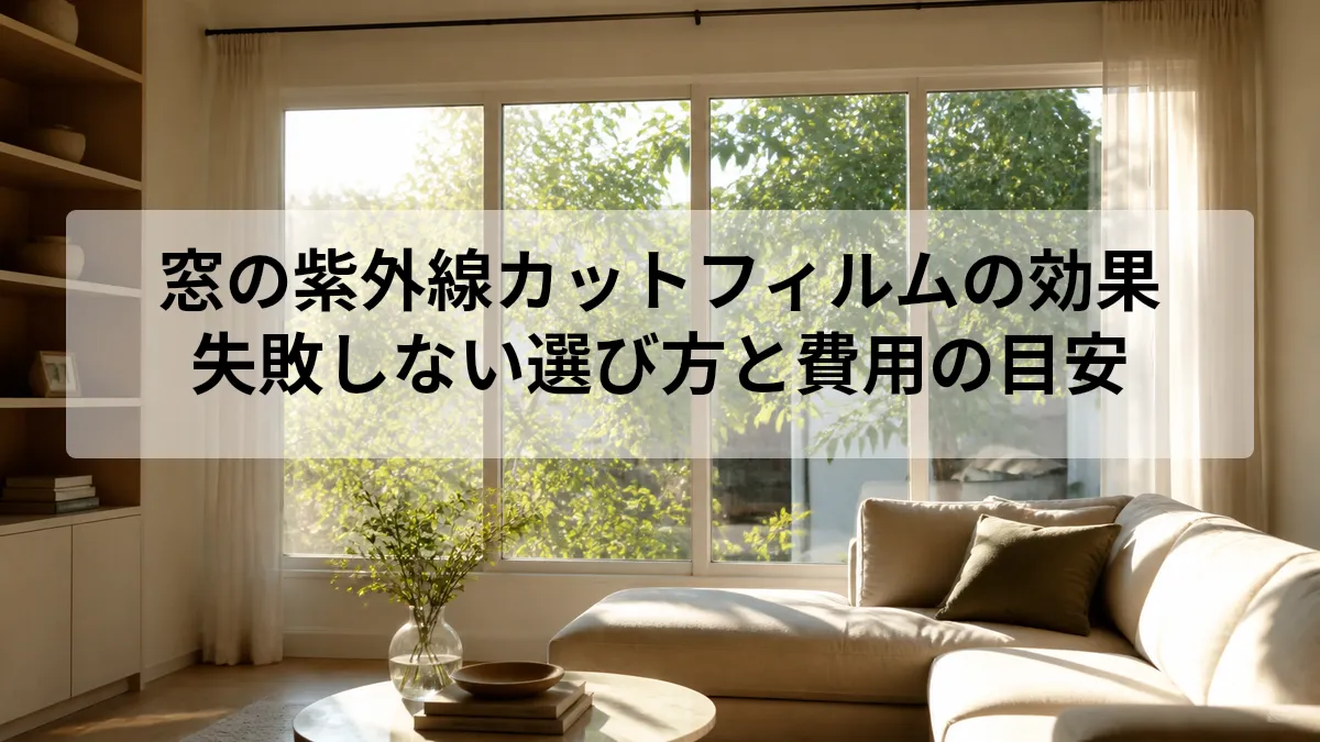 窓 紫外線カット フィルム 効果