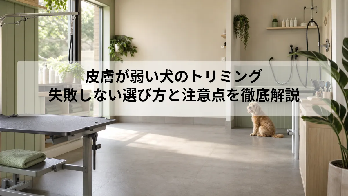 犬 皮膚が弱い トリミング
