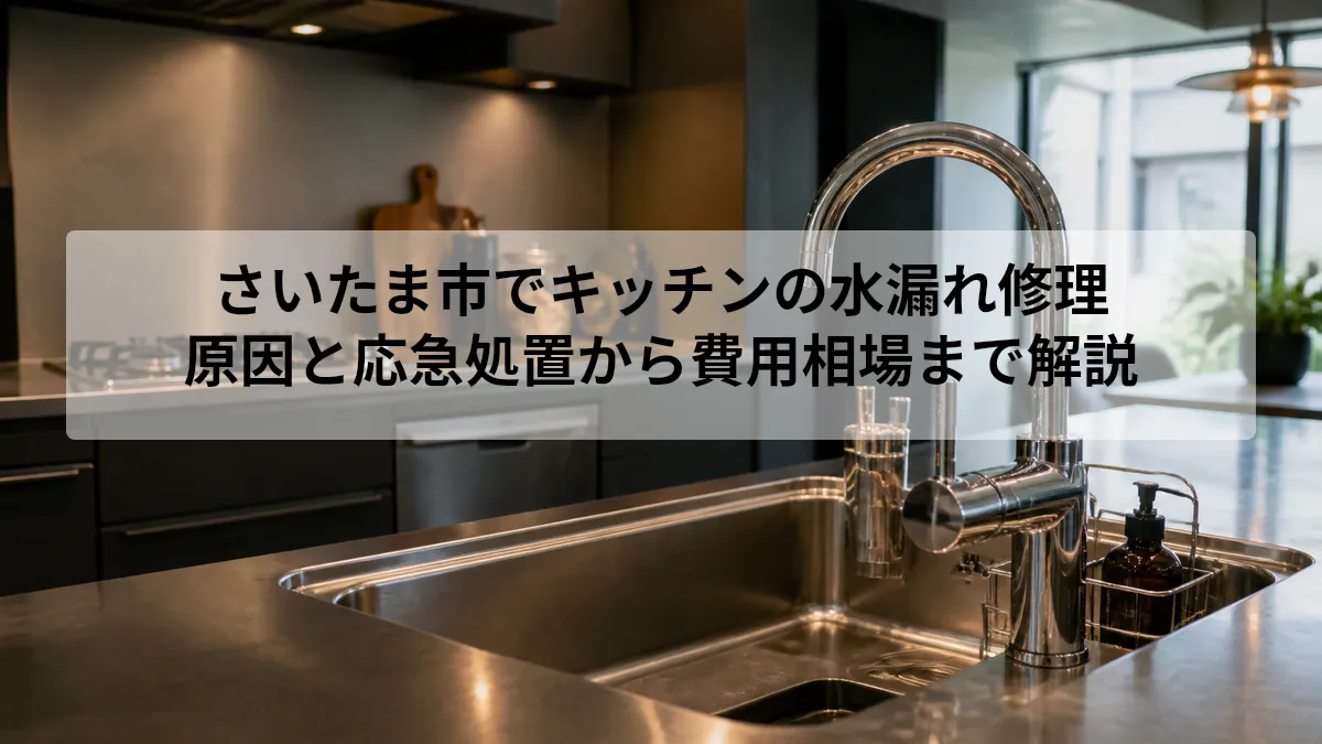 さいたま市 キッチン 水漏れ 修理