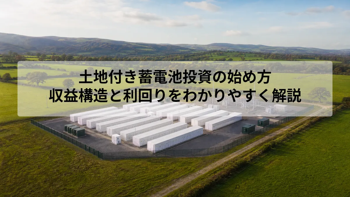 土地付き 蓄電池 投資