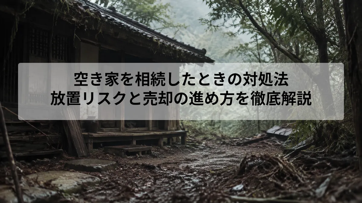 空き家 相続 対処法