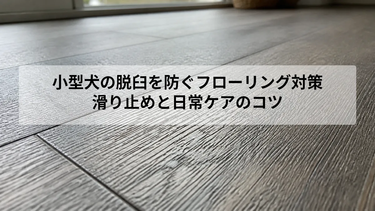 小型犬 脱臼 フローリング 対策
