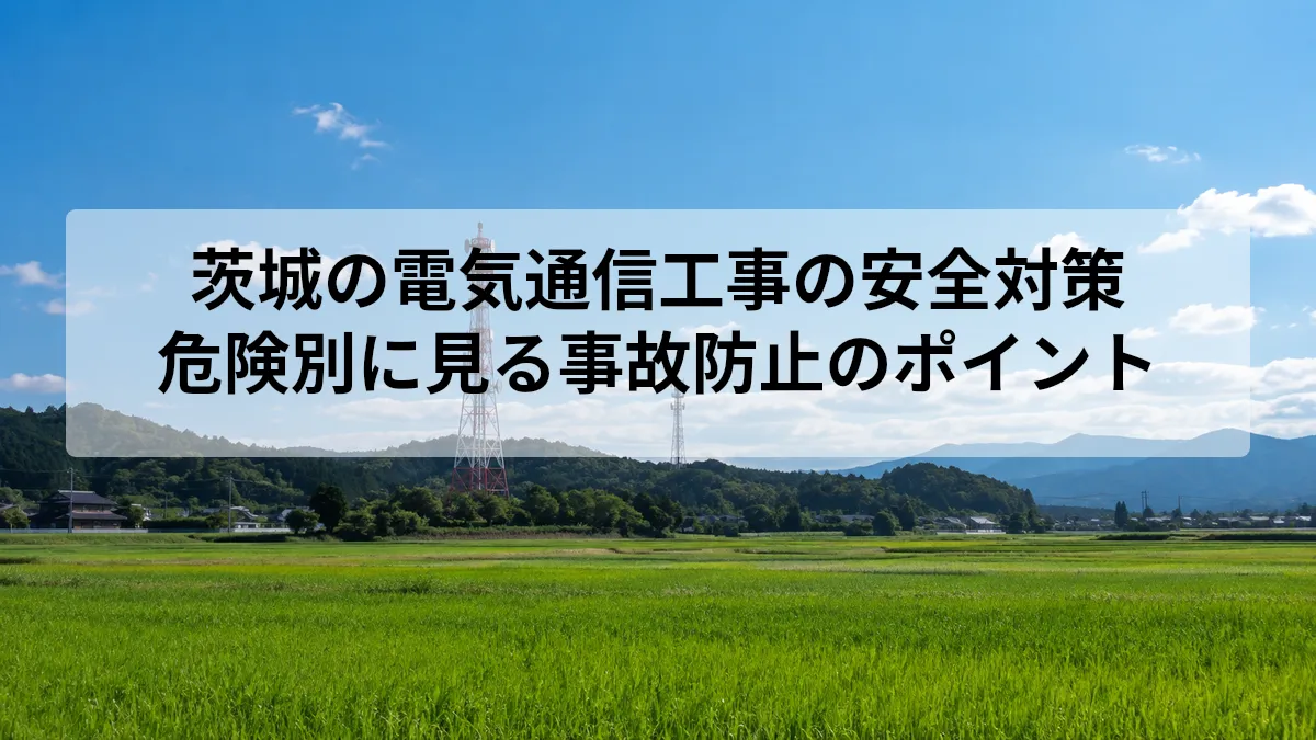 茨城 電気通信工事 安全対策