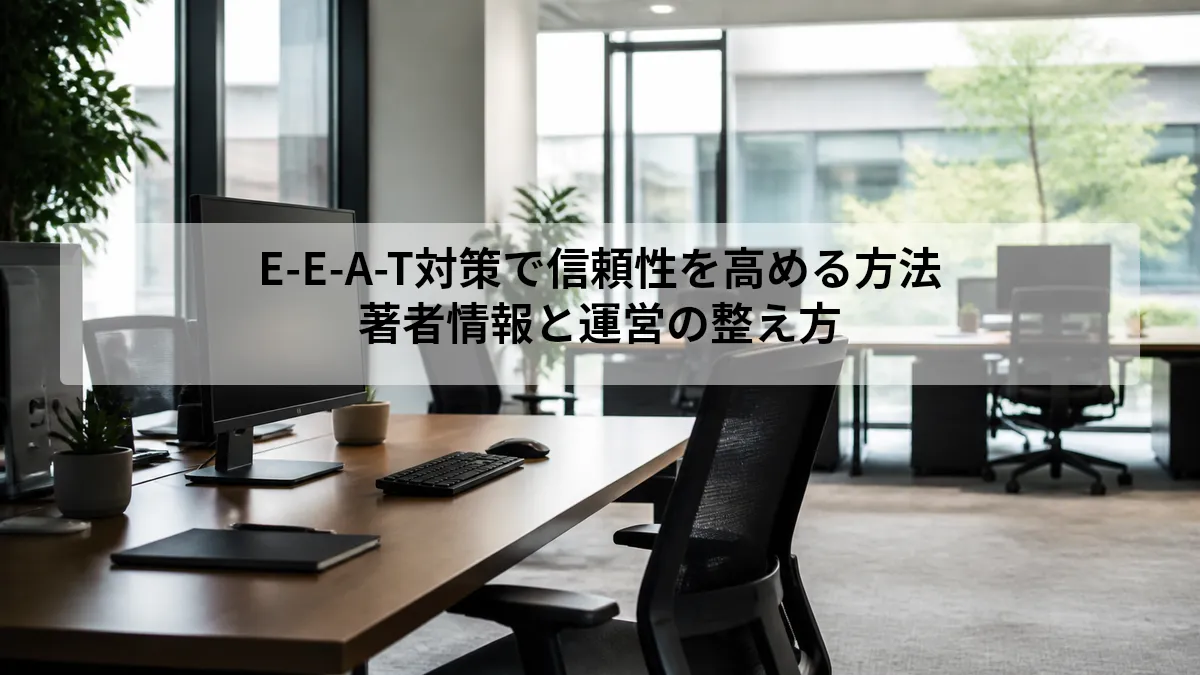 E-E-A-T対策で記事の信頼性を高める方法