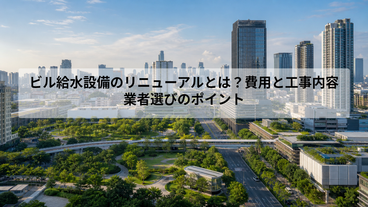 ビル 給水設備 リニューアル
