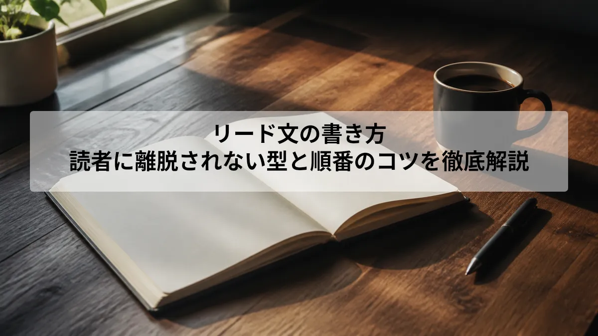 読まれるリード文の型・字数・書く順番