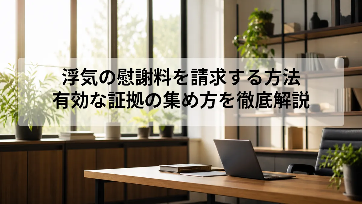 浮気 慰謝料 請求 証拠
