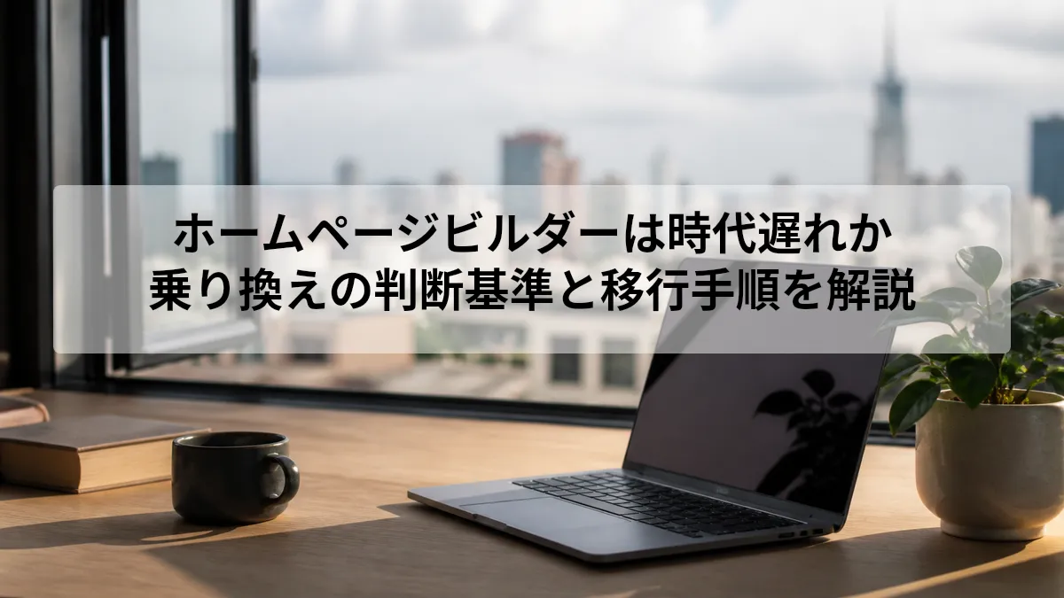 ホームページビルダー 時代遅れ